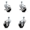 Service Caster 3.5 Inch Hard Rubber Wheel Swivel 1/2 Inch Threaded Stem Caster Brakes SCC, 2PK SCC-TS20S3514-HRS-121315-2-TLB-2 - alternate 1
